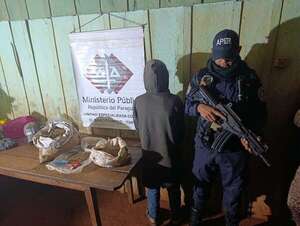 Hombre detenido en allanamiento con más de 7 kg de marihuana en Natalio - Policiales - ABC Color