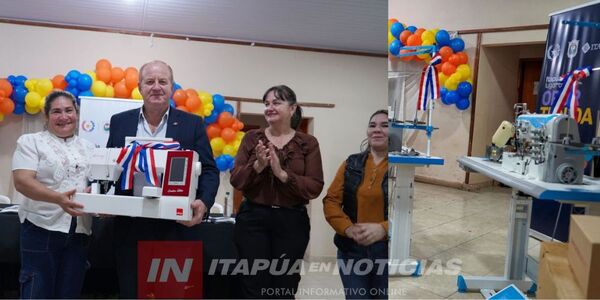 GOBIERNO DE ITAPÚA ENTREGA EQUIPAMIENTOS A MUJERES EMPRENDEDORAS DE CAMBYRETÁ