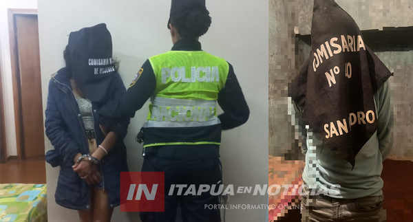 DOS PERSONAS FUERON CAPTURADAS CON OBJETOS HURTADOS EN ENCARNACIÓN 