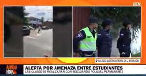 Diario HOY | Amenaza de tiroteo en un colegio de Asunción encendió las alarmas