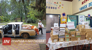 ESTUDIANTES DE CARMEN DEL PNÁ. RECIBEN LIBROS Y CUADERNOS