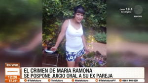 Crimen de María Ramona: Se pospone juicio oral a su ex pareja