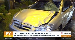 Accidente fatal sobre la Transchaco: hombre de 71 años murió atropellado - trece