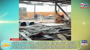 Explosión de caldera deja un muerto y dos heridos graves en Santa Rosa del Aguaray