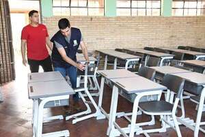 Pupitres chinos: la promesa no hizo realidad en todas las escuelas de Paraguarí - Nacionales - ABC Color