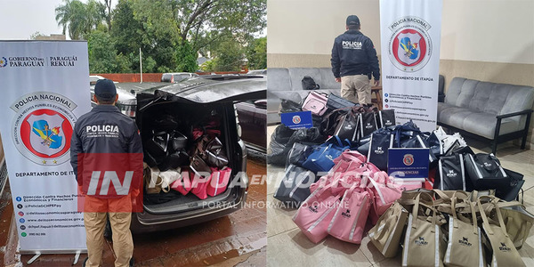 INCAUTAN VEHÍCULO Y MERCADERÍAS PRESUMIBLEMENTE FALSIFICADAS EN ENCARNACIÓN