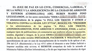 Juez frenó a grupos de trozadores que trataban de bandida a una joven