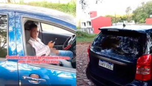 Denuncian que depravado fue pillado frente a una escuela con la mano "ahí"