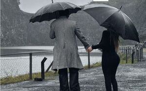 ¡Mañamína, dónde pa Marilina y Will hicieron un romántico paseo bajo la lluvia!
