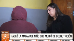 Habló la mamá del niño que murió de desnutrición