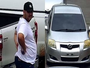 Policía estaba comiendo en el patio de comidas y ladrones le pelaron