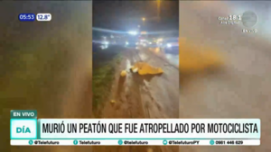 Murió un peatón que fue atropellado por motociclista