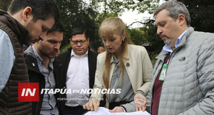 VERIFICAN AVANCE DE OBRAS DEL FUTURO CENTRO DEL PROGRAMA ABRAZO EN ENCARNACIÓN