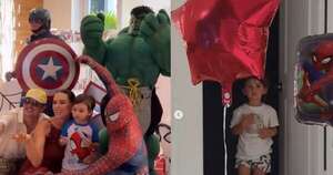 La Nación / Con “Los Vengadores” celebró su cumple el hijo de Stephanía Stegman