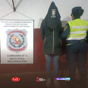 DETIENEN EN ENCARNACIÓN A MUJER BUSCADA POR HURTO AGRAVADO - «TVS DIGITAL»