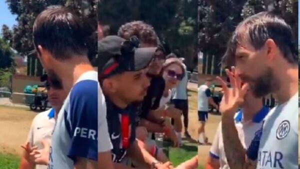 Acerbi estalla contra un aficionado del PSG