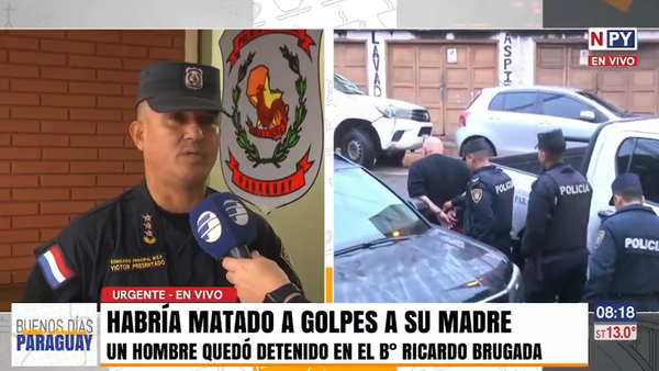 Detienen a hombre sospechoso de haber asesinado a golpes a su madre de 88 años