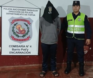 Detienen en Encarnación a joven con orden de captura por hurto en Caaguazú