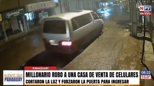 Robaron 50 celulares, parlantes y calzados por más de G. 100 millones de un local de electrónica