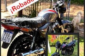 Ladrones hurtan moto de una casa •