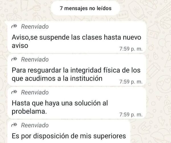 Suspendieron clases en cole porque un padre ronda con arma y amenazó a director