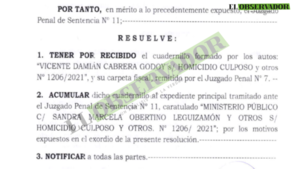 Acusados por el fallecimiento de Thirza Portillo afrontarán juicio de manera conjunta  - El Observador