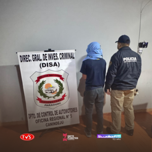 Operativo en Canindeyú: Detienen a conductor e incautan vehículo con chasis adulterado - «TVS DIGITAL»