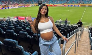 Thelma Ortigoza se fue a alentar a Boca contra el Bayern Munich