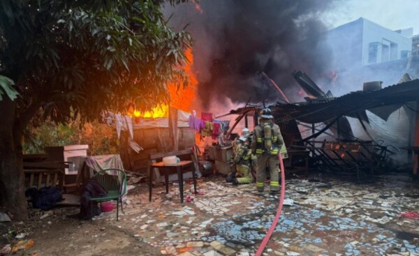 Incendio afectó vivienda en el barrio Boquerón II