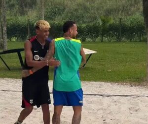¡Neymar invitó a Yamal a jugar “piki” en su quinta de Río de Janeiro!