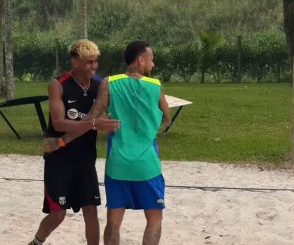 ¡Neymar invitó a Yamal a jugar “piki” en su quinta de Río de Janeiro!