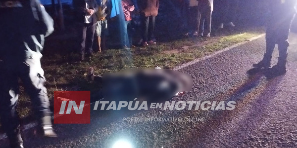 JOVEN PIERDE LA VIDA TRAS ACCIDENTE EN SAN PEDRO DEL PARANÁ