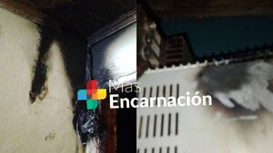 Rayo provoca principio de incendio en vivienda de Edelira