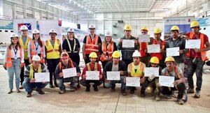 SINAFOCAL certifica a albañiles empíricos que trabajan en la construcción del Centro Acuático Olímpico
