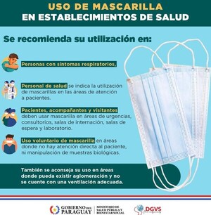 Ministerio de Salud aconseja uso de tapabocas por alta circulación de virus respiratorios - .::Agencia IP::.