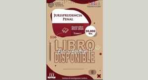 Obra jurídica “Jurisprudencia Penal” disponible para interesados