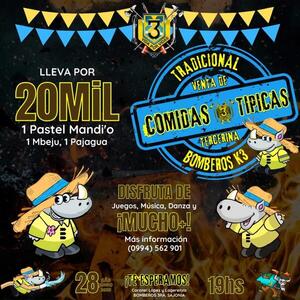Bomberos de Sajonia invitan a tradicional venta de comidas típicas