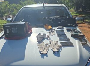 Delincuentes aprehendidos luego de un asalto y persecución entre Limpio y Luque