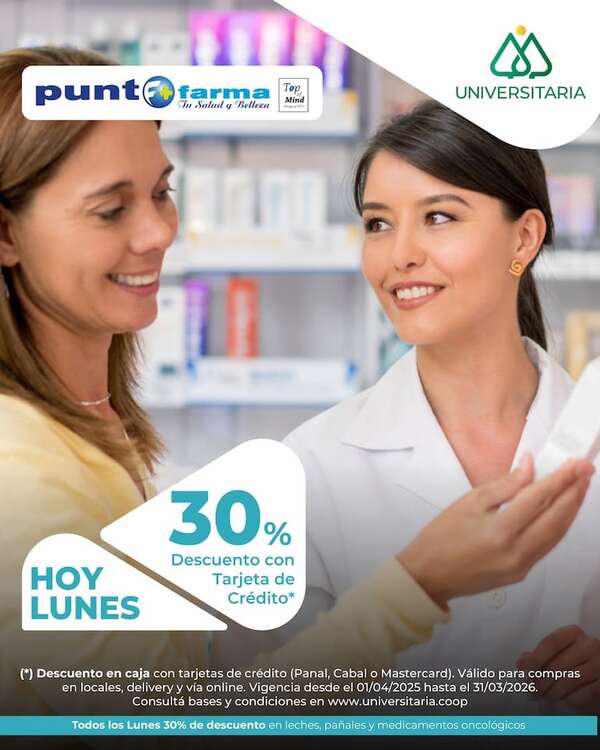 Punto Farma otorga beneficios a los socios de la Cooperativa Universitaria - Empresariales - ABC Color