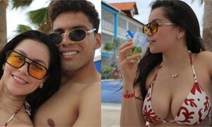 (GALERÍA) ¡La novia de Diego Gómez mostró toda su pechochidad en sus vacaciones!