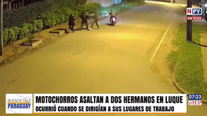 Motochorros asaltan a hermanos que iban a sus lugares de trabajo en Luque