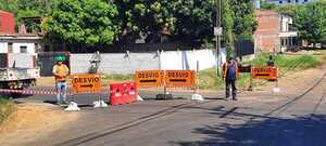 Anuncian nuevos desvíos en zona de obras de la avda. Mcal López - trece