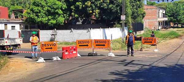Anuncian nuevos desvíos en zona de obras de la avda. Mcal López - trece