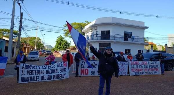 Arroyos y Esteros: pobladores protestan por la posible construcción de un vertedero - Nacionales - ABC Color
