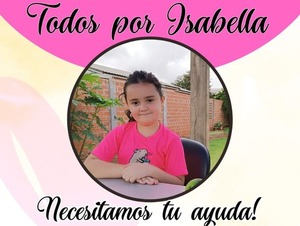 Isabella padece una rara enfermedad y necesita de la ayuda de todos - trece