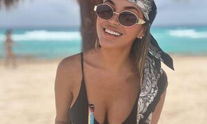 Gi Britos, periodista paraguaya de Televisa, festejó su cumple en la playa
