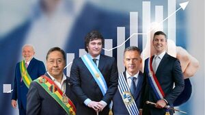 Milei lidera en imagen positiva en Sudamérica mientras Peña sufre caída en Paraguay