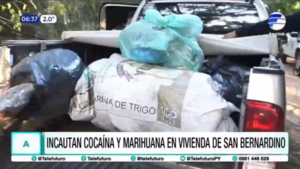 Incautan cocaína y marihuana en vivienda de San Bernardino