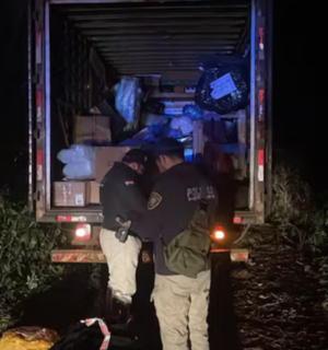 Piratas del asfalto interceptan camión y roban mercaderías en Capitán Meza