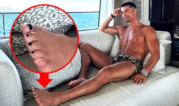 ¡Explicaron porquépa Cristiano Ronaldo se pinta las uñas de sus pies!